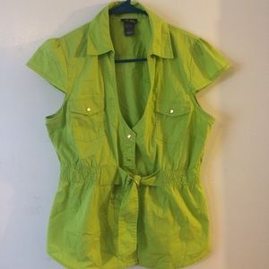 Dots brand green top